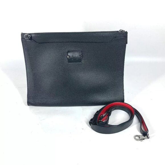 Christian Louboutin Handbags - Christian Louboutin Crossbody Logo SKY 2WAY Bag Clutch Pouch Bag Shoulder Bag
